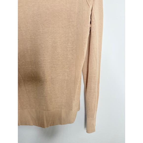 Gap Linen Cardigan Sweater Beige Tan Button Up Womens XL Minimalist - Picture 8 of 9